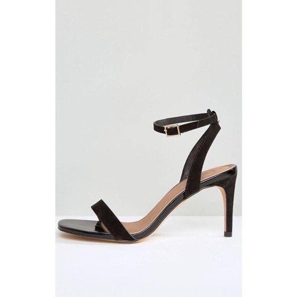 nib ASOS Hideaway Strappy Heeled Sandals in Black - Size 10 - Picture 13 of 13
